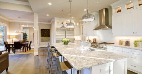 white granite countertops